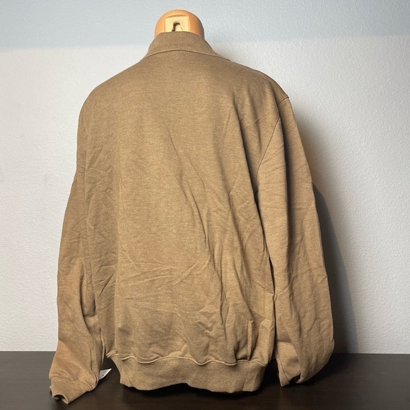 ALFRED Dunner NWOT Embroidered Button Collar Long Sleeve Top Tan Size L (L16) - Picture 5 of 5